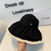 CHANEL 26S WIDE-BRIM OPEN-TOP HAT 337791
