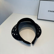 CHANEL 26S POLKA-DOT OPEN-TOP HAT 337955