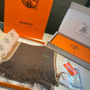 HERMES 25S SCARF 180 IN CASHMERE 989876
