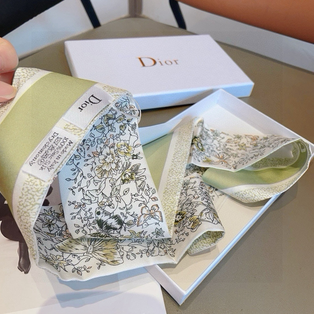DIOR 26S SCARF 100CM IN SILK 309514