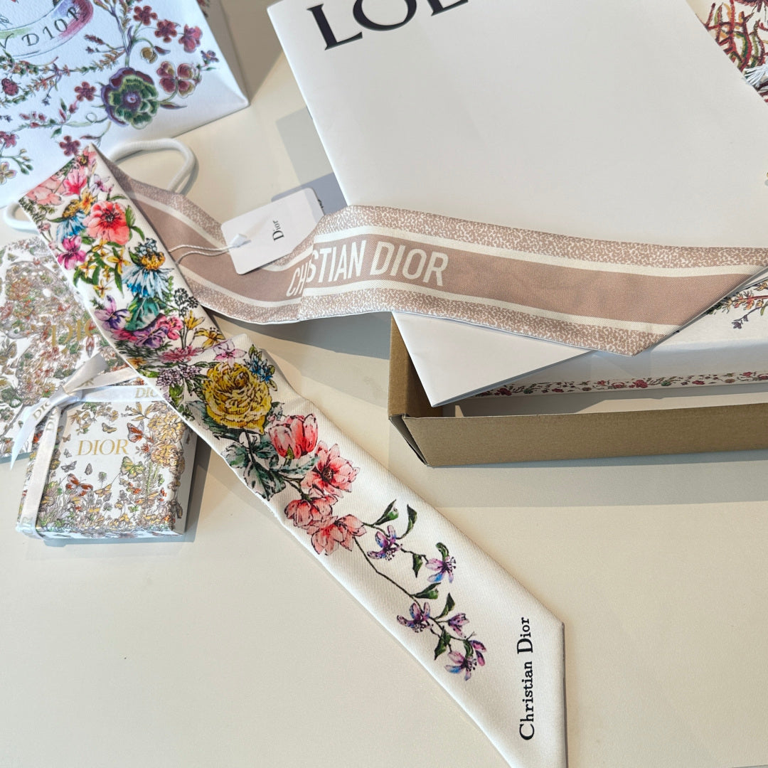 DIOR 26S SCARF 100CM IN SILK 309540