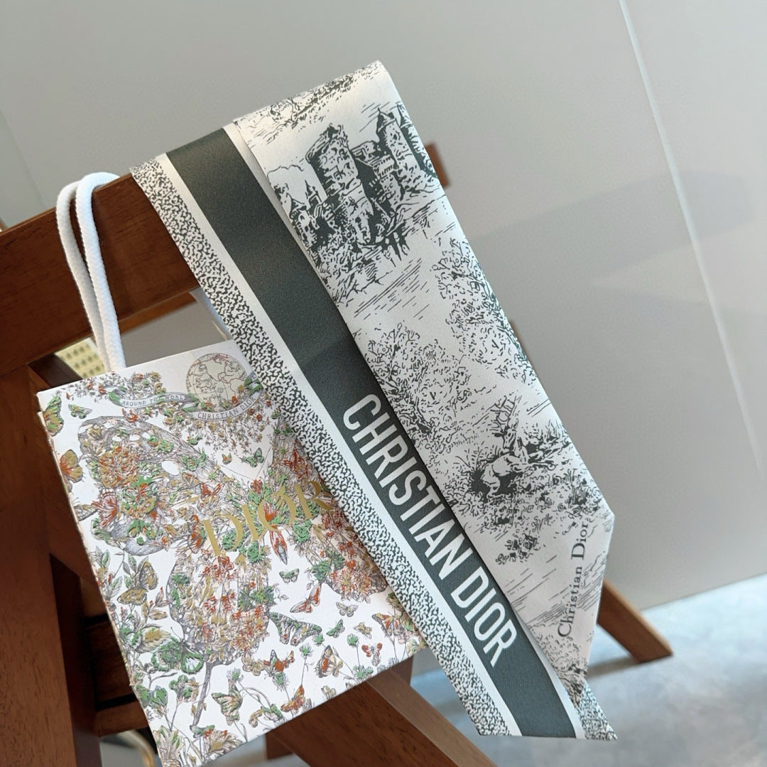 DIOR 26S SCARF 105CM IN SILK 309542