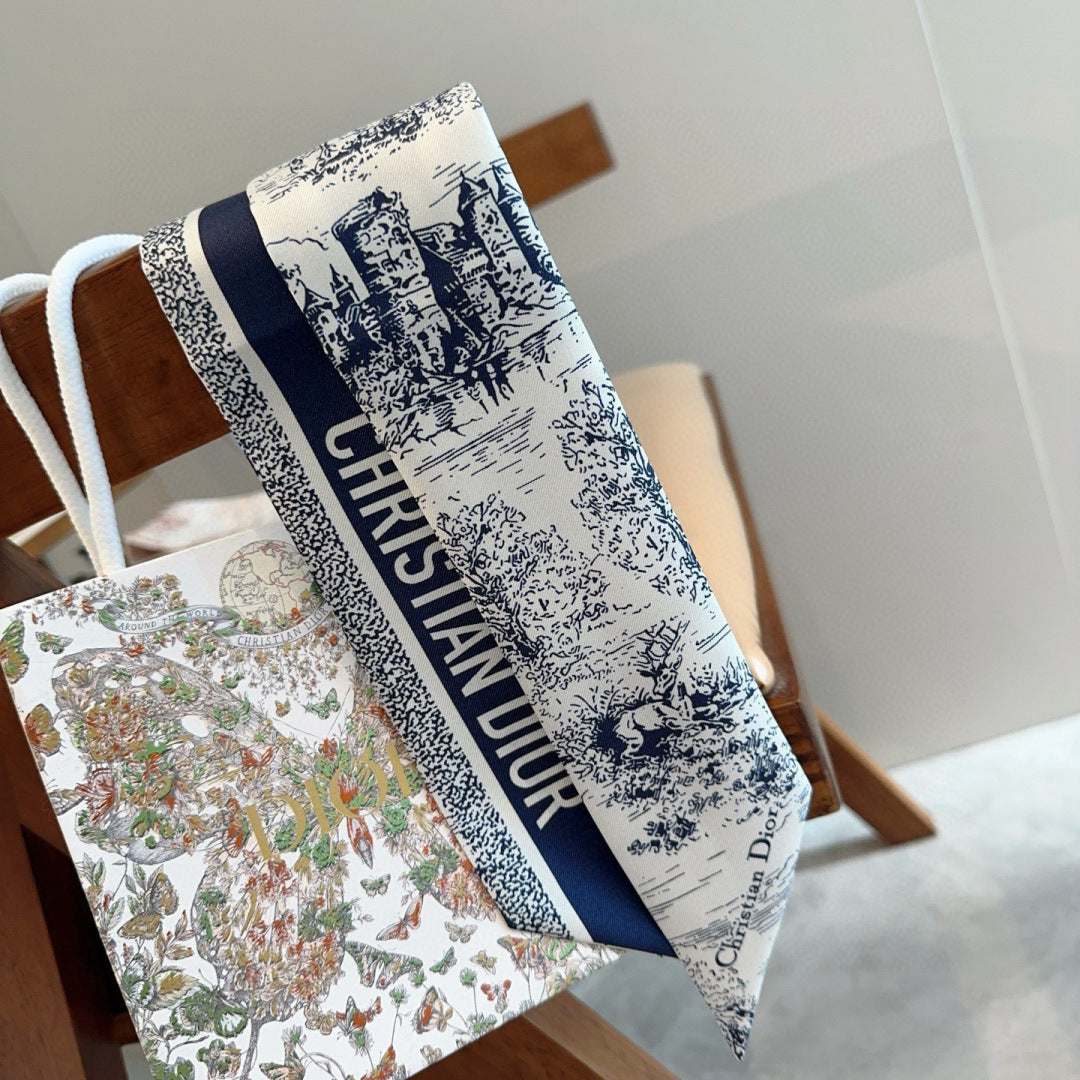DIOR 26S SCARF 105CM IN SILK 309544