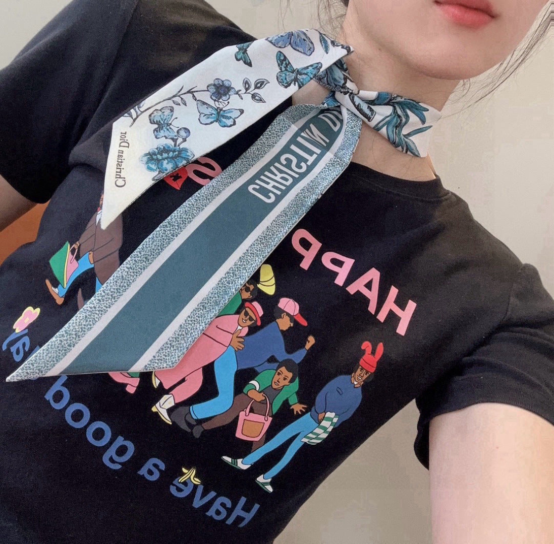 DIOR 26S SCARF 105CM IN SILK 314823