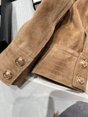 CELINE 26S SUEDE ZIP-UP JACKET 560