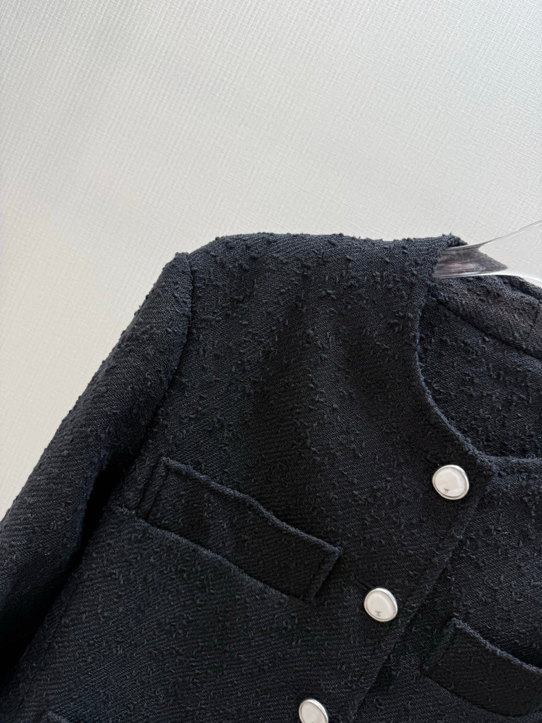 CHANEL 26S FLORAL TRIM TWEED JACKET 1285