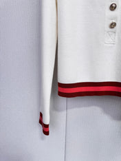 CHANEL 25S LONG-SLEEVE KNIT POLO SHIRT 590