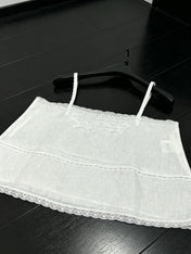 PRADA 26S LACE TRIM CAMISOLE 1044