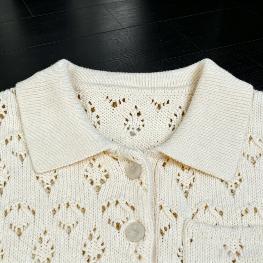 CELINE 26S LACE KNIT DRESS 446