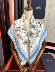 DIOR 26S SCARF 90 IN SILK 511171