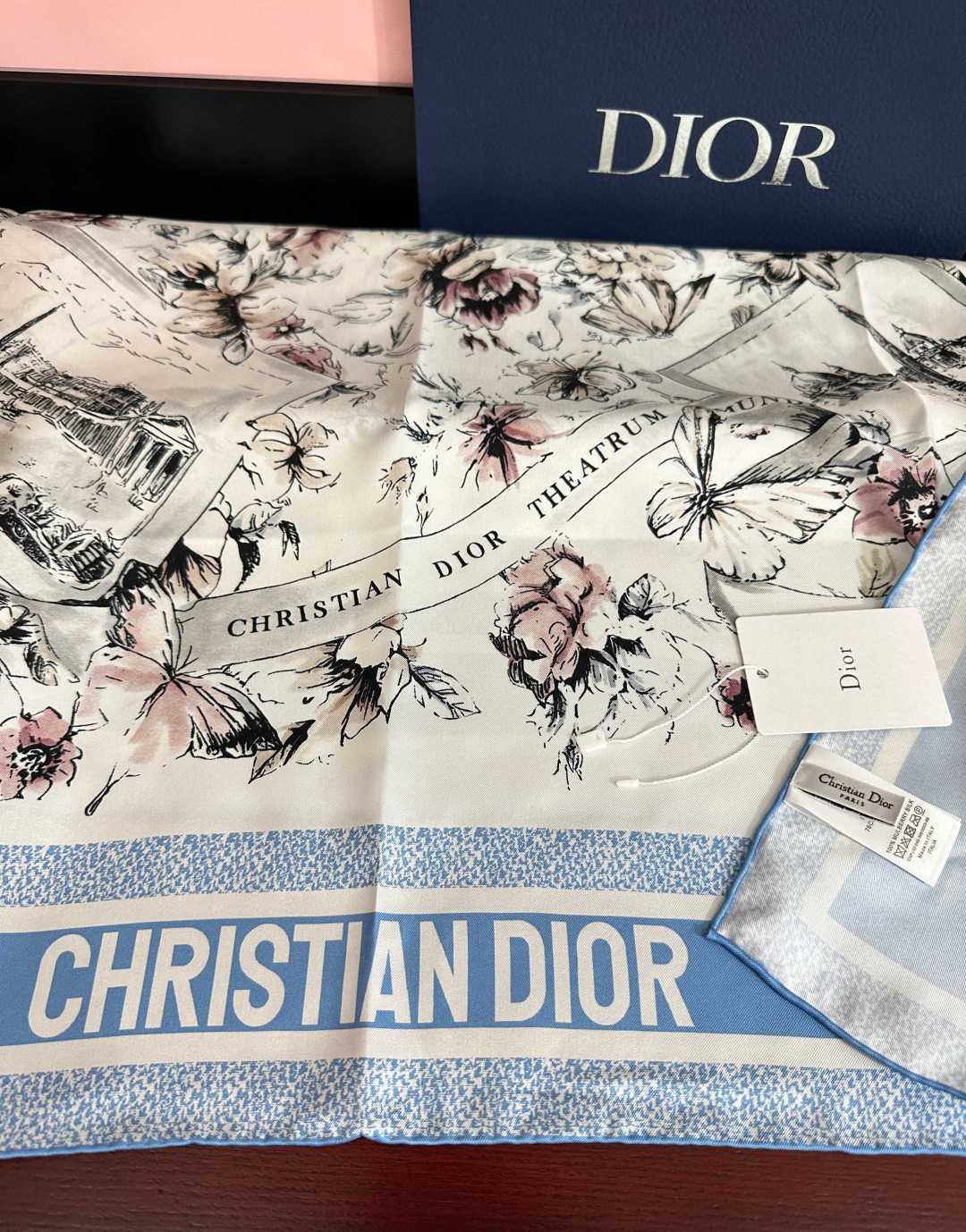 DIOR 26S SCARF 90 IN SILK 511171