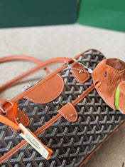 SAINT MARTIN MINI BAG 22 IN BROWN GOYARDINE CANVAS AND CALFSKIN