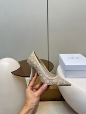 HIGH HEELS PUMP IN CAMEL BEIGE LAMB SUEDE 10 CM