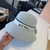 MIUMIU STRAW BUCKET HAT STYLE 52