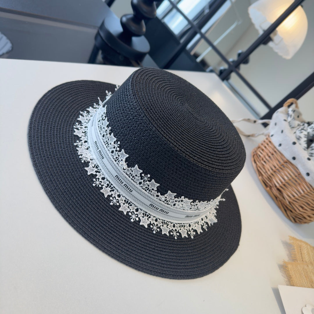 MIUMIU VINTAGE STRAW HAT STYLE 48