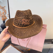 MIUMIU STRAW COWBOY HAT STYLE 19