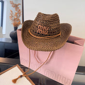 MIUMIU STRAW COWBOY HAT STYLE 19