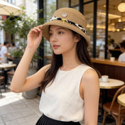 CHANEL 26S BOATER STRAW HAT 338053