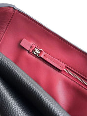CHANEL 26S SOUPLISSIMO MAXI FLAP 39 IN BLACK GRAINED CALFSKIN SILVER HARDWARE