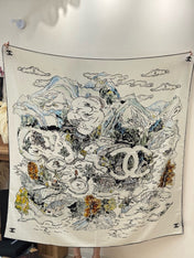 CHANEL 25S SCARF 135 CM IN CASHMERE SILK 943698