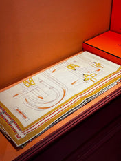HERMES 25S SCARF 140 IN SILK CASHMERE 989481