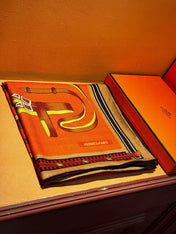 HERMES 25S SCARF 140 IN SILK CASHMERE 989482