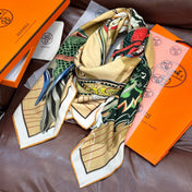 HERMES 25S SCARF 140 IN SILK CASHMERE 989487
