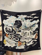 CHANEL 25S SCARF 135 IN CASHMERE 991638