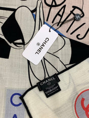 CHANEL 25S SCARF 135 IN CASHMERE 991652