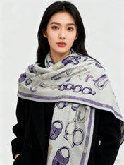 HERMES 25S SCARF 137 IN SILK CASHMERE 991688
