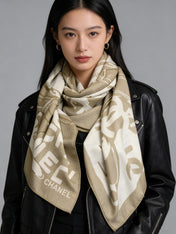 CHANEL 25S SCARF 135 IN CASHMERE 991696