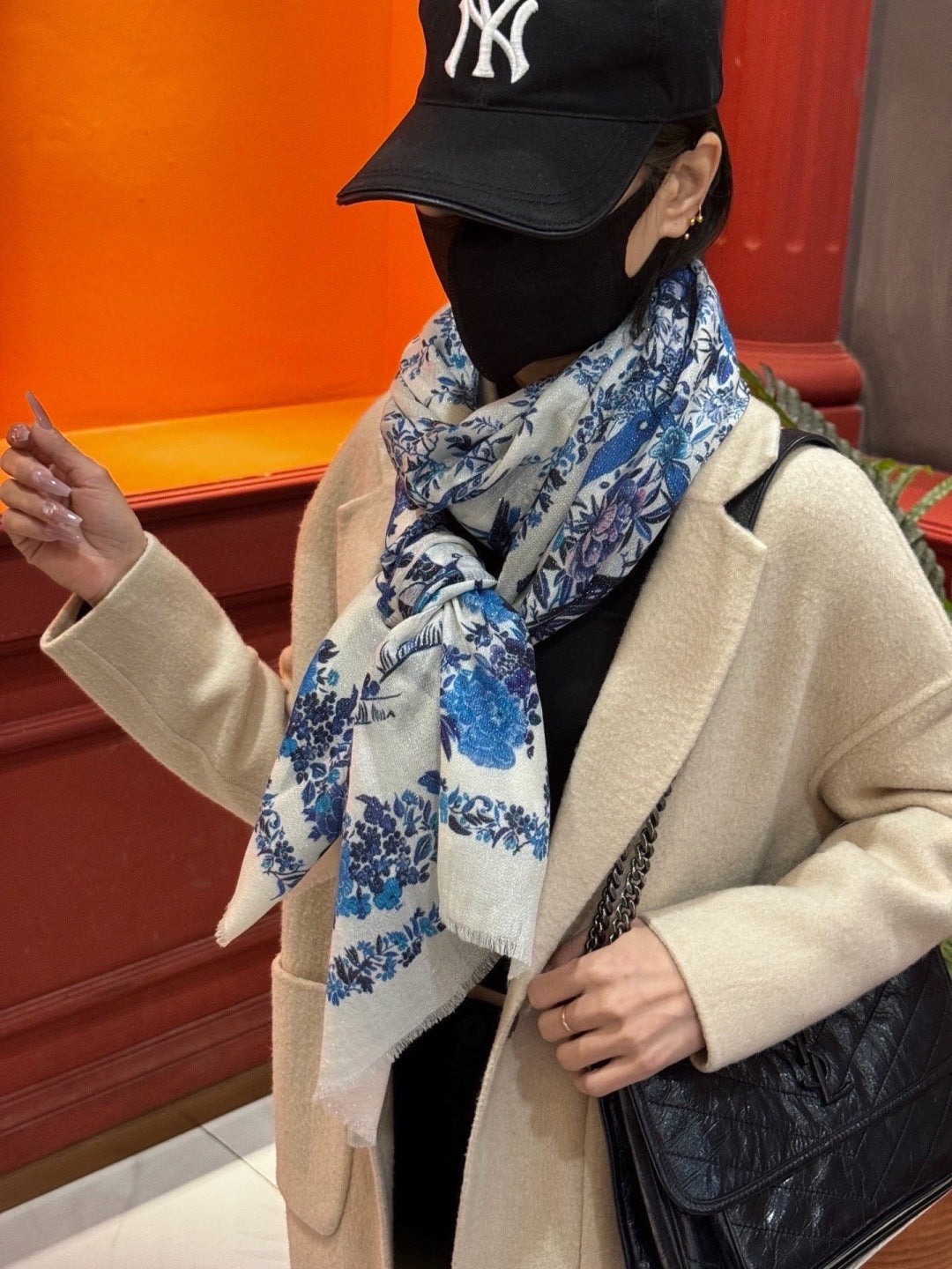 DIOR 26S SCARF 110CM IN WOOL & CASHMERE 300232