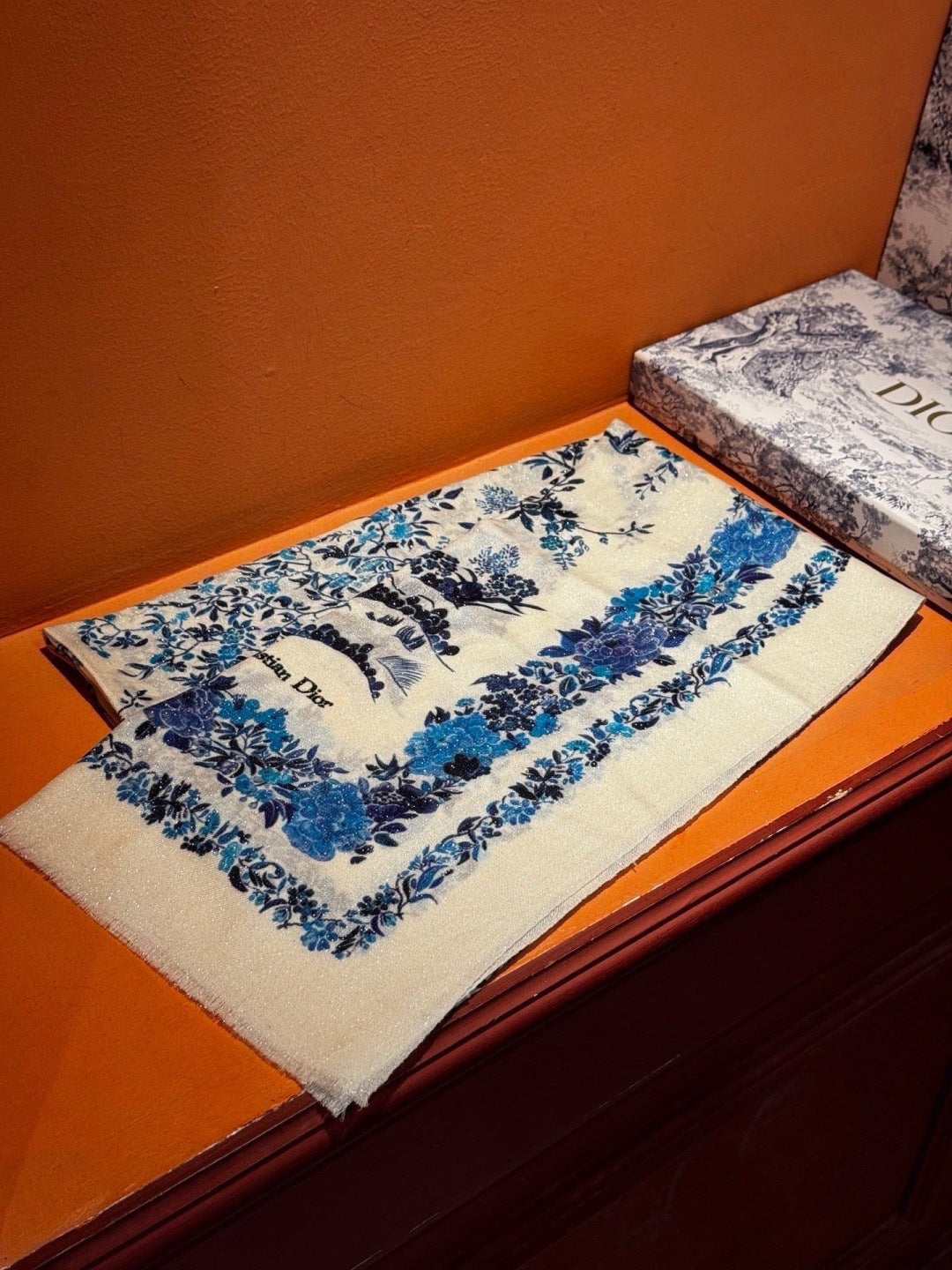 DIOR 26S SCARF 110CM IN WOOL & CASHMERE 300232