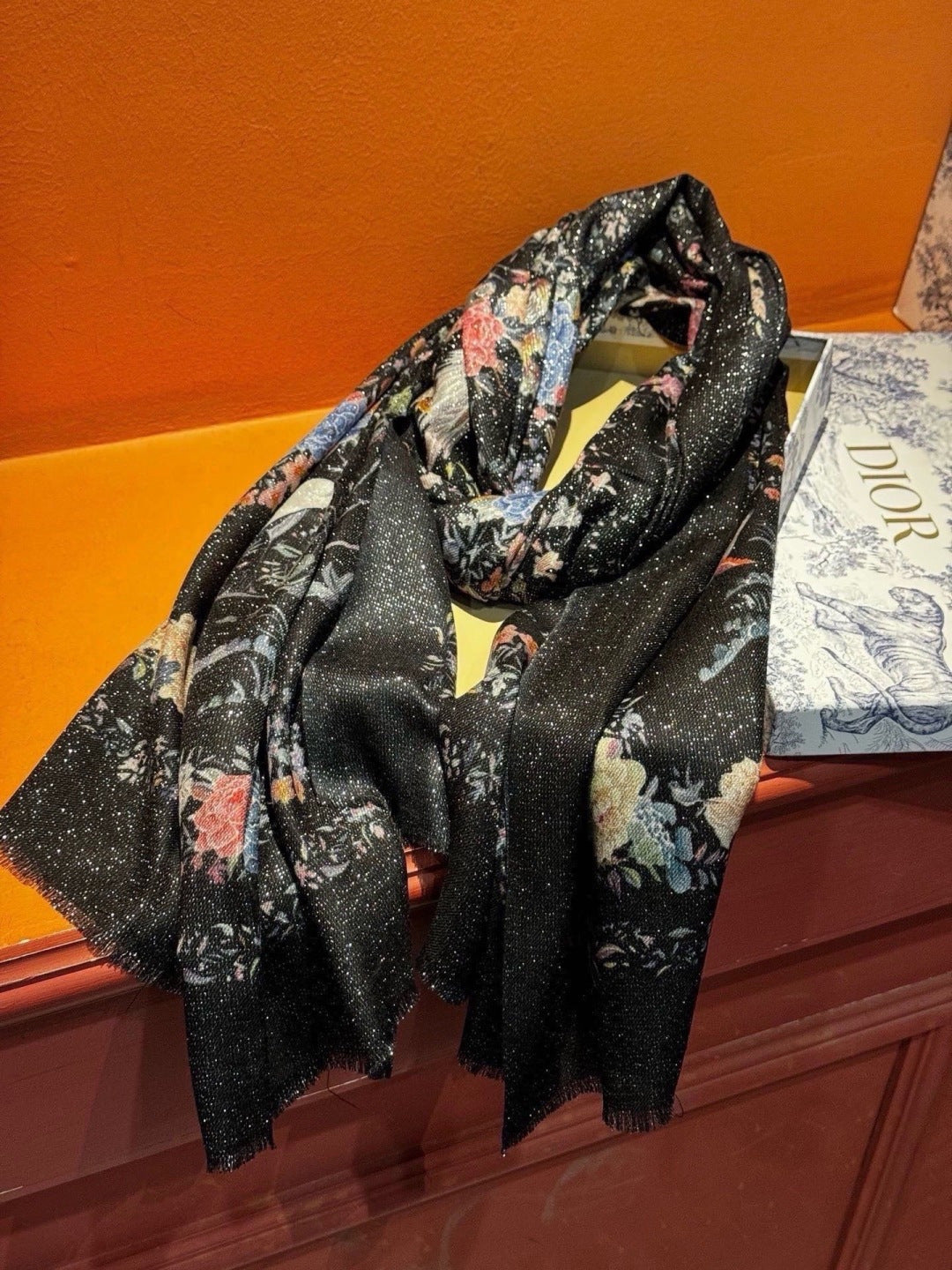 DIOR 26S SCARF 110CM IN WOOL & CASHMERE 300233