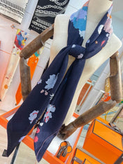 HERMES 26S SCARF 140 IN CASHMERE AND SILK 303342