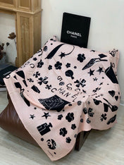 CHANEL 26S SCARF 140 IN CASHMERE AND SILK 303153