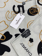 CHANEL 26S SCARF 140 IN CASHMERE AND SILK 303154