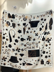 CHANEL 26S SCARF 140 IN CASHMERE AND SILK 303154