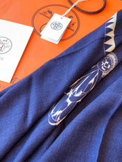 HERMES 26S SCARF 140 IN CASHMERE AND SILK 304242