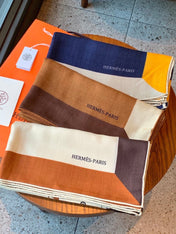 HERMES 26S SCARF 140 IN CASHMERE AND SILK 304243