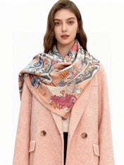 HERMES 26S SCARF 135 IN CASHMERE AND SILK 304245
