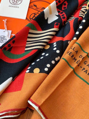 HERMES 26S SCARF 140 IN CASHMERE AND SILK 304707