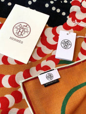 HERMES 26S SCARF 140 IN CASHMERE AND SILK 304707
