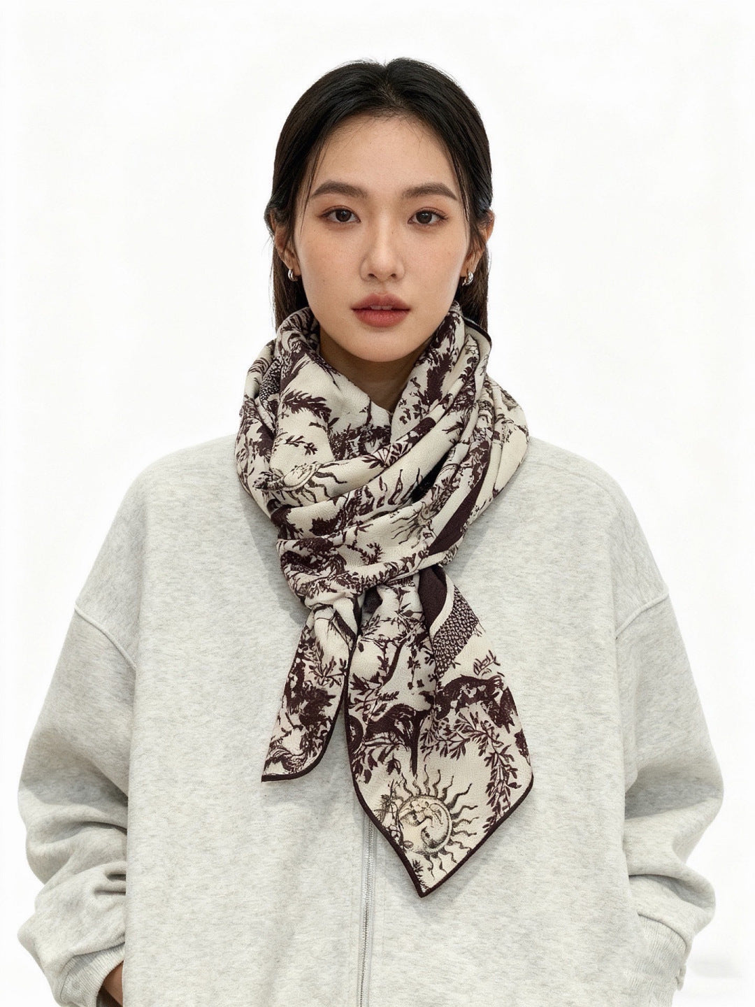 DIOR 26S SCARF 135CM IN CASHMERE SILK 304711