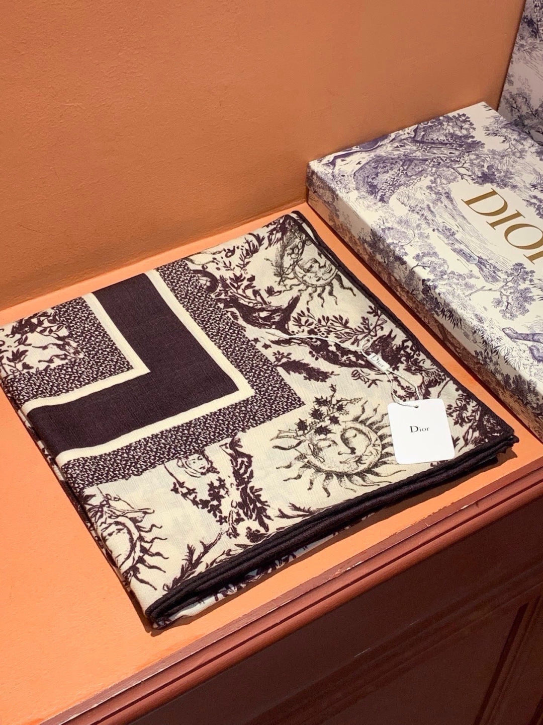 DIOR 26S SCARF 135CM IN CASHMERE SILK 304711