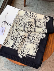 CHANEL 26S SCARF 140 IN CASHMERE AND SILK 309374