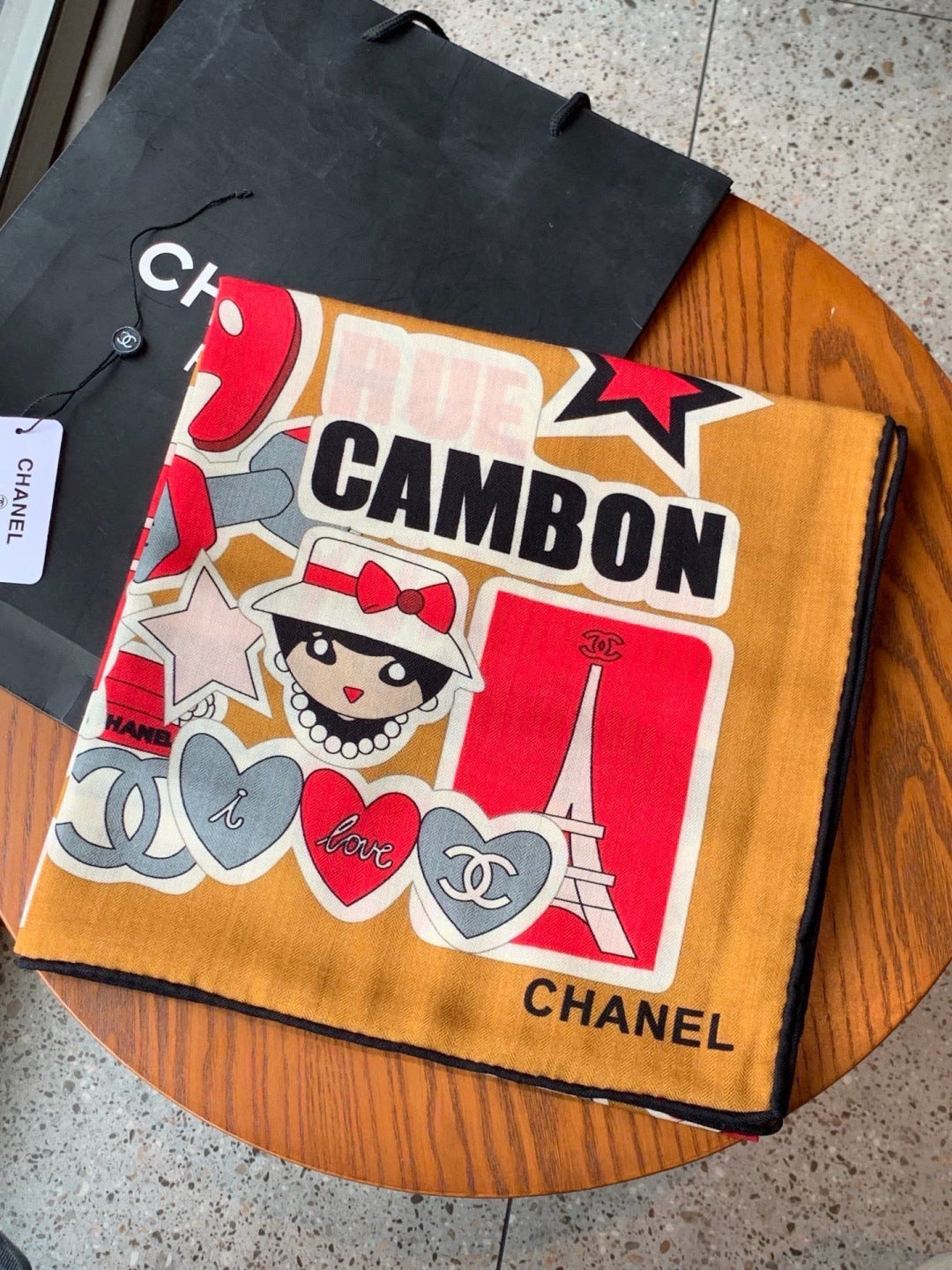 CHANEL 26S SCARF 135 IN CASHMERE AND SILK 309869