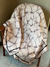 CHANEL 26S SCARF 135 IN CASHMERE AND SILK 309913