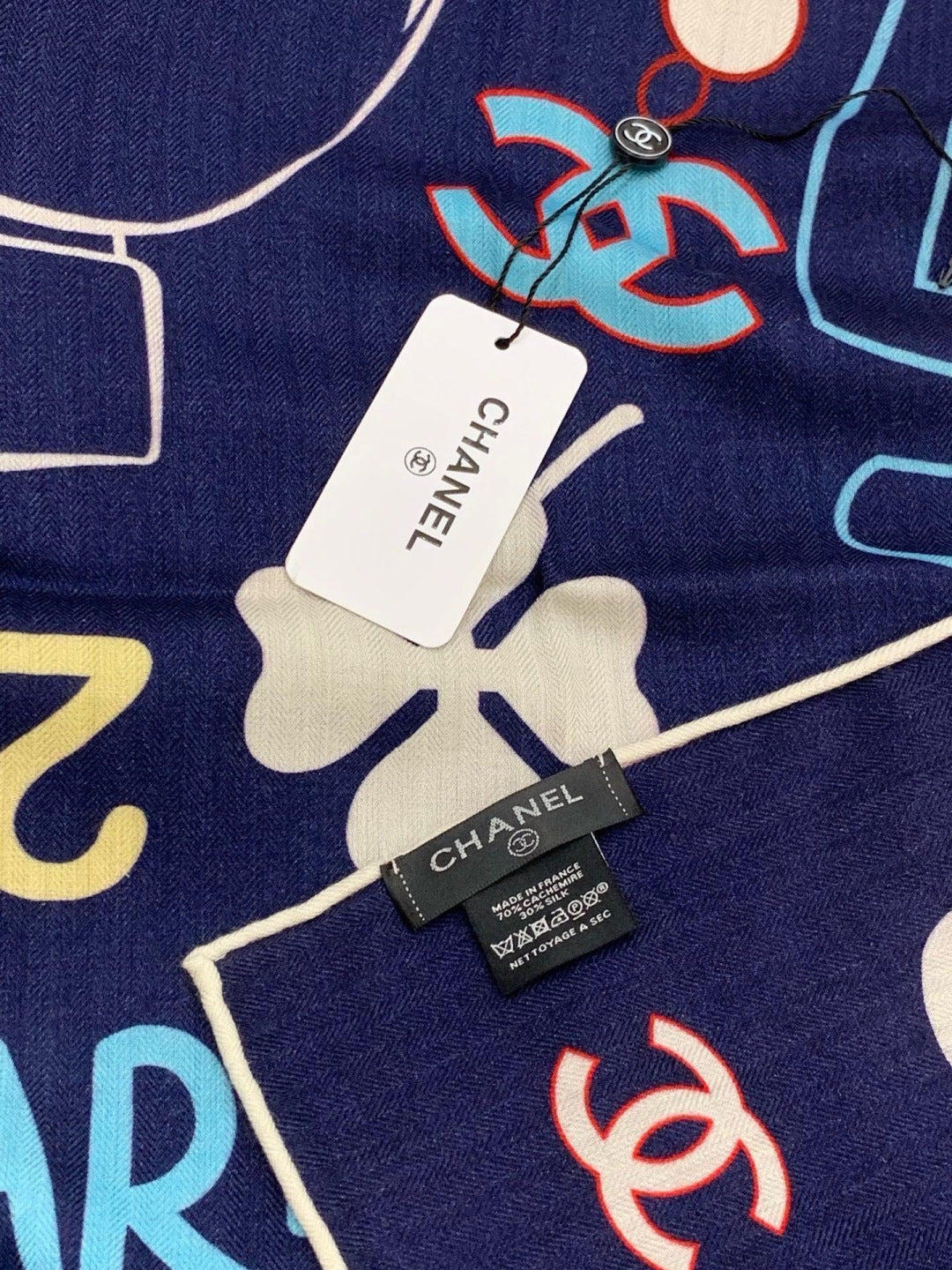 CHANEL 26S SCARF 135 IN CASHMERE AND SILK 309914