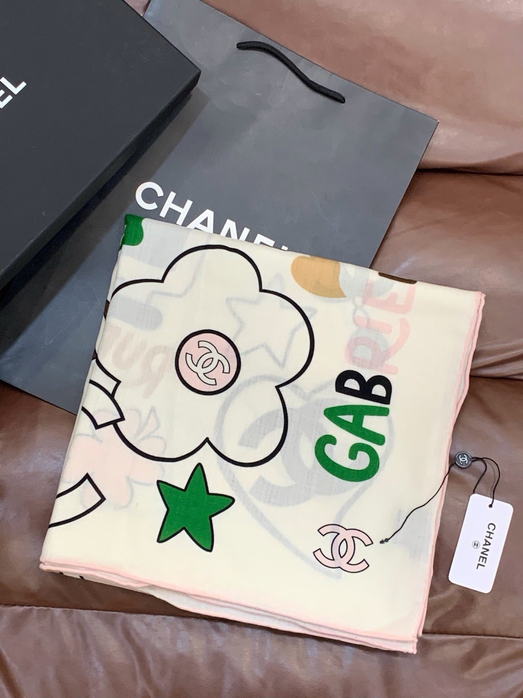 CHANEL 26S SCARF 135 IN CASHMERE AND SILK 309915